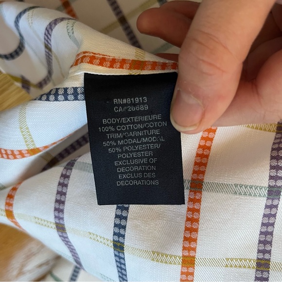 Robert Graham Men’s Multicolor Check Plaid Embroidered Button Down Shirt EUC XL - Picture 10 of 11